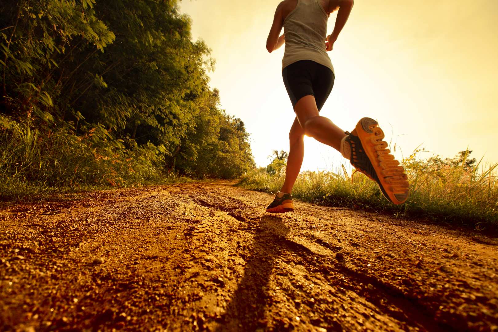 Running Feet on Trail